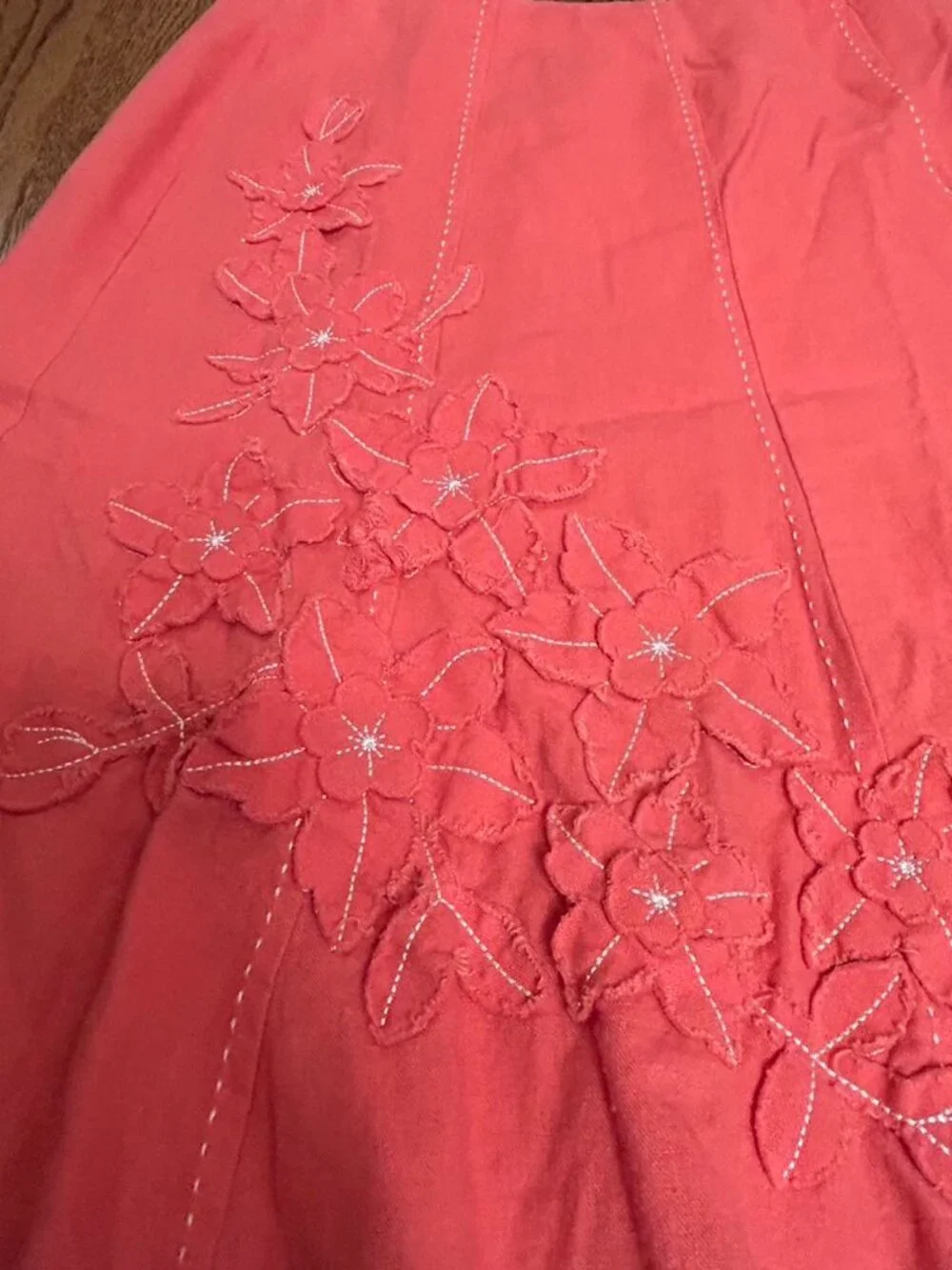 Sag Harbor Women's Orange and Pink Skirt